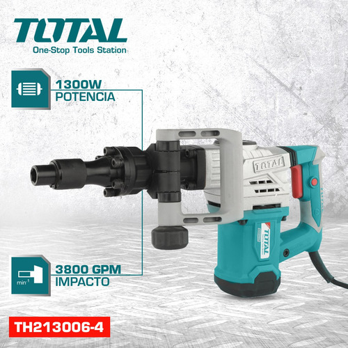 Martillo Demoledor Total Potencia 1300w Color Turquesa