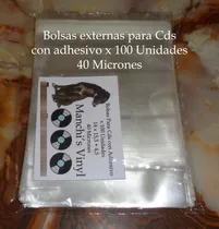 Comprar Bolsas Externas Con Adhesivo Para Cds X 100 Unidades
