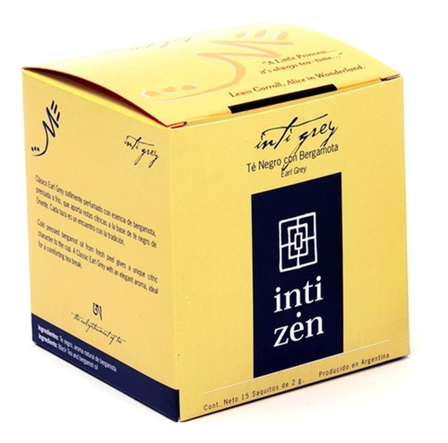 Inti Zen Té Negro - Verde - Infusiones 15 Bolsitas / Qtq