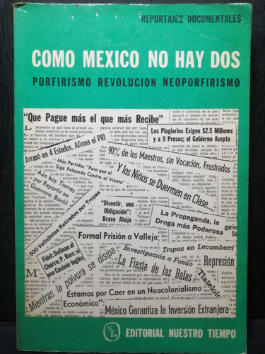 Como México No Hay Dos Editorial Nuestro Tiempo