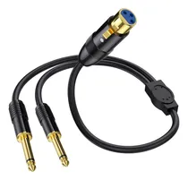 Comprar Cable Divisor Xlr Hembra A Doble Y De 1\u002F4 De Pulgada Hembra