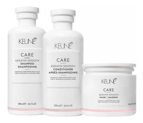 Keune Keratin Smooth Kit Shampoo Condicionador E Máscara