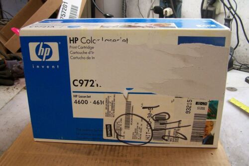 New (genuine) Hp Color Laserjet Cyan Print Cartridge C9721a