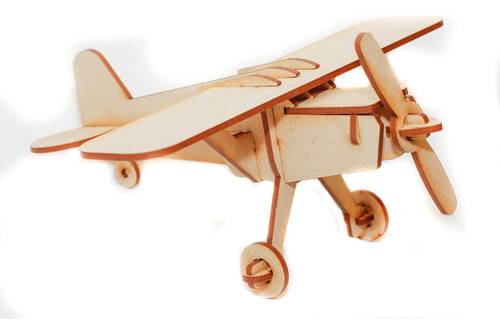 Maqueta Encastrable Avioneta 24 Cm - Imaginarte Láser