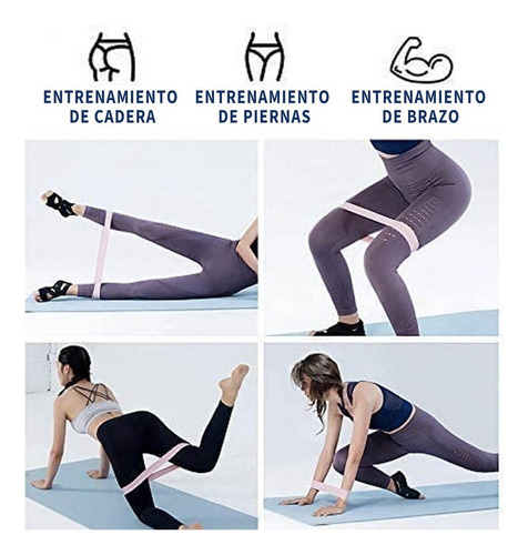 Kit Bandas Ligas De Resistencia Piernas Elasticas Deportivas