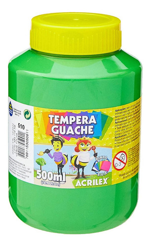 Tinta Guache 500ml Verde Folha Acrilex