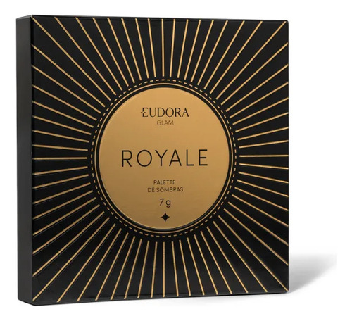 Paleta De Sombra Glam Royale 7g Eudora Dourado