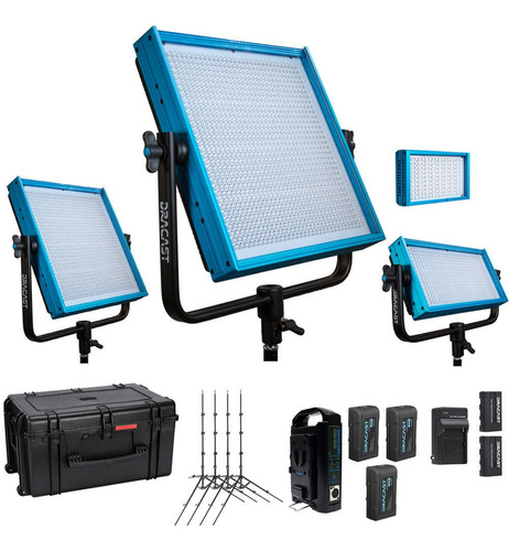 Dracast Remote Newsroom Studio Essentials Bi-color Light Kit