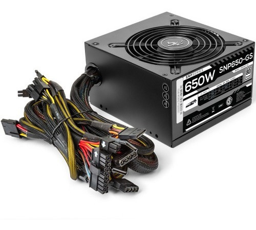 Fuente De Alimentación Para Pc Sentey Snp650-gs 650w Certificación 80 Plus White Negra