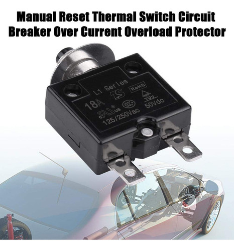 Disyuntor Manual 18a Interruptor Térmico Protector De Sobrec