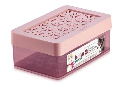 Caixinha Pequena Organizadora Multiuso Ordene 750 Ml Cor Rosa