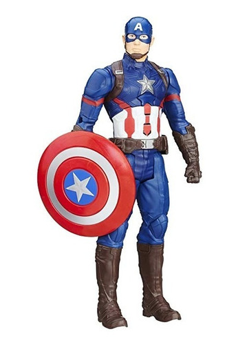 Figura Marvel Titan Serie Del Héroe Capitán América Electrón