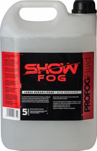 Liquido Fumaça 5 Litros Tutti-frutti Linha Pro Show Fog