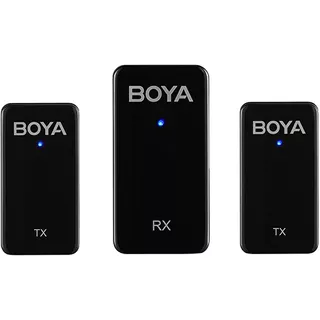 Set 2 Micrófonos Corbateros Boya Wmic5m2 Usb C O Lightning