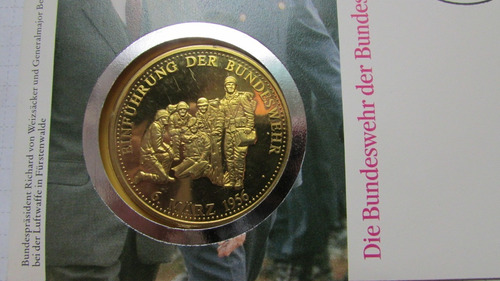Alemania 1989 Medalla Inicio Ejercito Posguerra Bundeswer F1