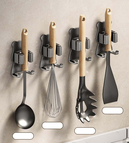 Soporte De Pared Multiusos Para Escoba Y Fregona