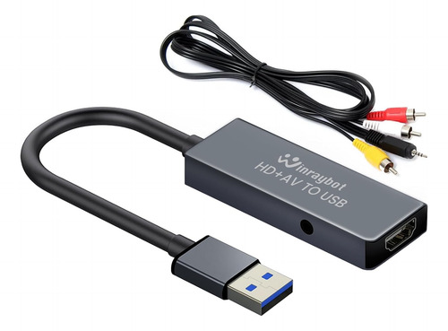 Usb Video Capture Card For Vhs/hdmi/av/rca - Analog To Di...
