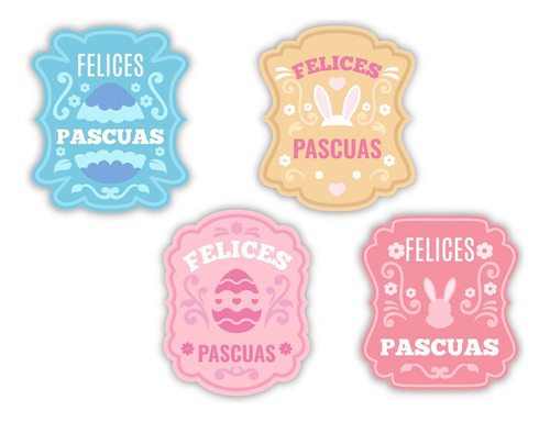 Etiquetas Toppers Sticker Pascua Imprimibles Souvenirs 01