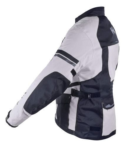 Chaqueta De Protección Para Motociclista Hwk L Gris Claro
