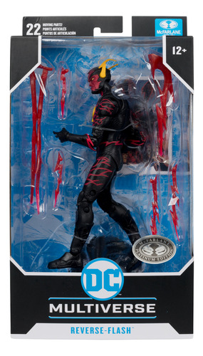 Figura De Reverse Flash New 52 , Edición Platino Mcfarlane Toys Dc Multiverse, 22 Puntos Ultra Articulación, Tarjeta De Arte Coleccionable, 17.78 Cm. , Figura De Acción.