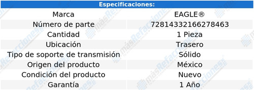 Soporte Transmisión Trasero Nissan Pickup L4 1.8l 83-93