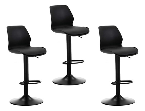 Set X3 Silla Bar Con Altura Ajustable Diseño Ergonómico