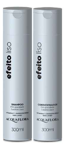  Acquaflora Acquaflora efeito liso kit shamp 300ml + condicionador 300ml