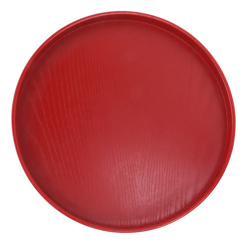 Bandeja Para Servir Té De Madera, Vino Rojo, Redondo, Té Ver
