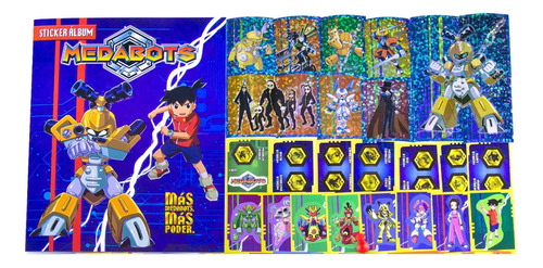 Album Medabots Sticker Coleccion Completa