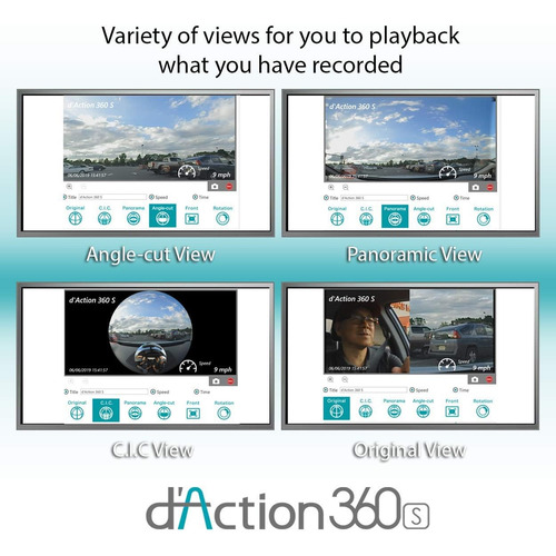 Razo Dc5000a D'action 360s, 360 Grados Dash Cam: 7.3