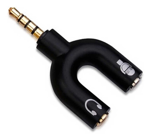 Adaptador Audio Micrófono 3.5 Mm Audífonos Pc Celular