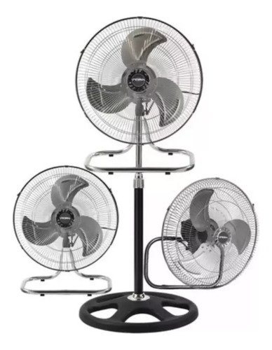 Ventilador 3 En 1 Metálico,pared,pedestal Y Mesa 3 Aspas