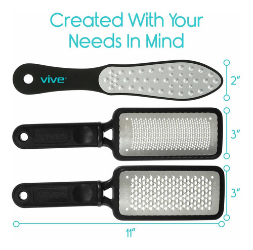 Vive Lima Para Pies (3 Pack) - Removedor De Callos Tool Kit