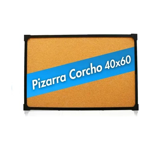 Imagen 3 de 4 de Pizarra Corcho 60x40 Marco Aluminio Chinche Oficina Matisse