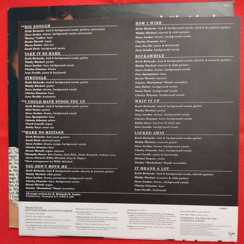 Keith Richards - Talk Is Cheap - Vinilo Brasil (Usado)