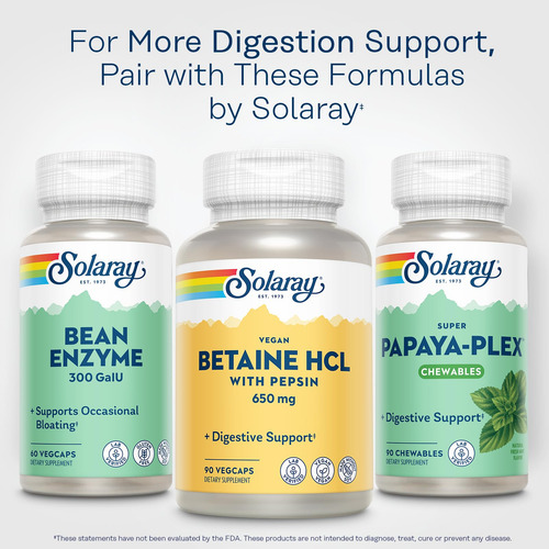 Solaray Betaína Hcl Vegana Con Pepsina - Ácido Clorhídrico S