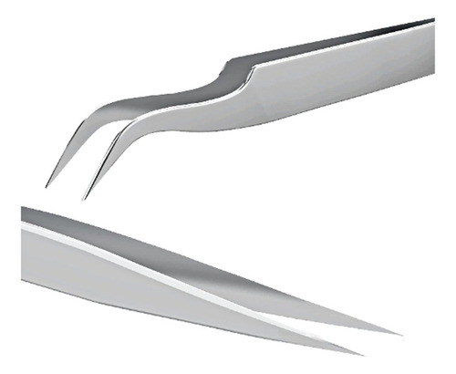 Set Pinza Curva + Pinza Recta Extensiones De Pestañas