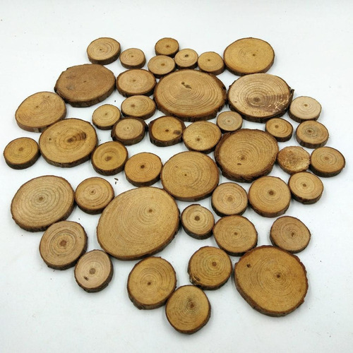 Rebanadas De Troncos De De Pino Decoración Rústica