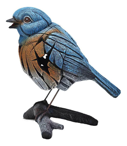 Enesco Edge Sculpture Western Bluebird On Branch Animal Figu