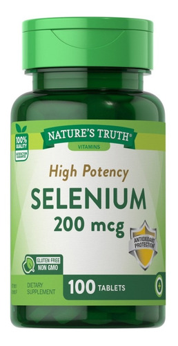 Selenio 200 Mcg - 100 Tabletas