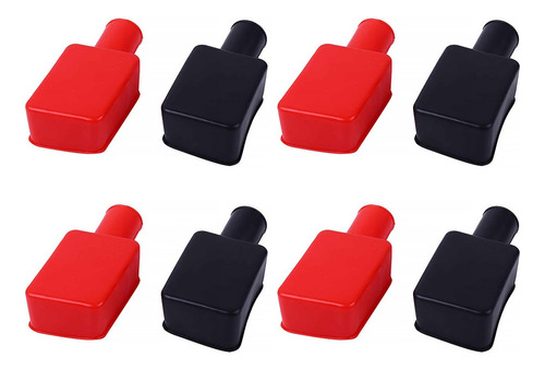 4 Pairs Of Insulating Rubber Battery Terminal Covers .