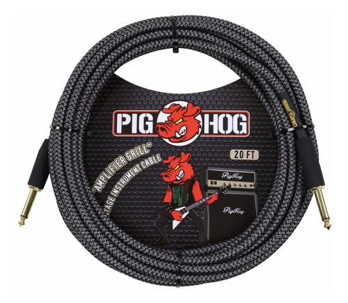 Pig Hog Pc-h10bk Cable Para Instrumento De Guitarra (0.250 I