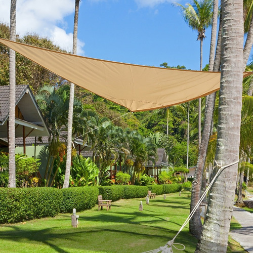 Imagen 6 de 10 de Lona Toldo Vela Triangular Filtro Uv Calidad 2.5x2.5x2.5
