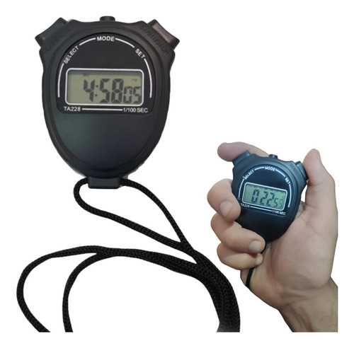 Cronometro Deportivo Digital De Mano Hora Fecha Alarma