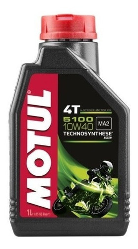 Aceite Moto 4t Semi-sintetico 10w40 5100 1 Lt. Motul 