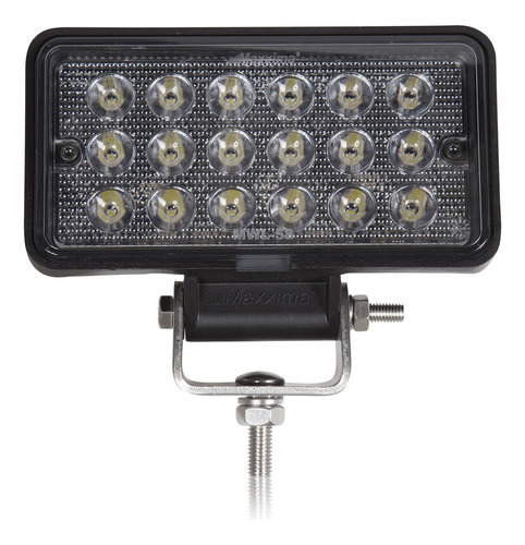 Luz Trabajo Rectangular Negra Led 1