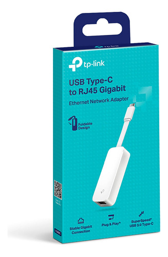 Tp-link Adaptador De Red Ue300c Usb 3.0 Type-c A Rj45