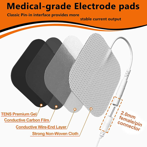 Tens Unidad De Electrodo Pots 40 Piezas, Almohadillas De Uni
