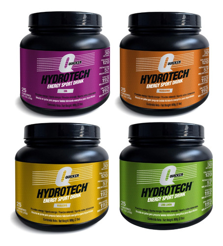 Hidratante Energética Hydrotech 908 G X 4 Un. + Shaker