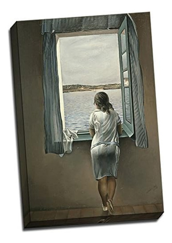 Salvador Dali Woman At The Window Canvas Print Poster 3...